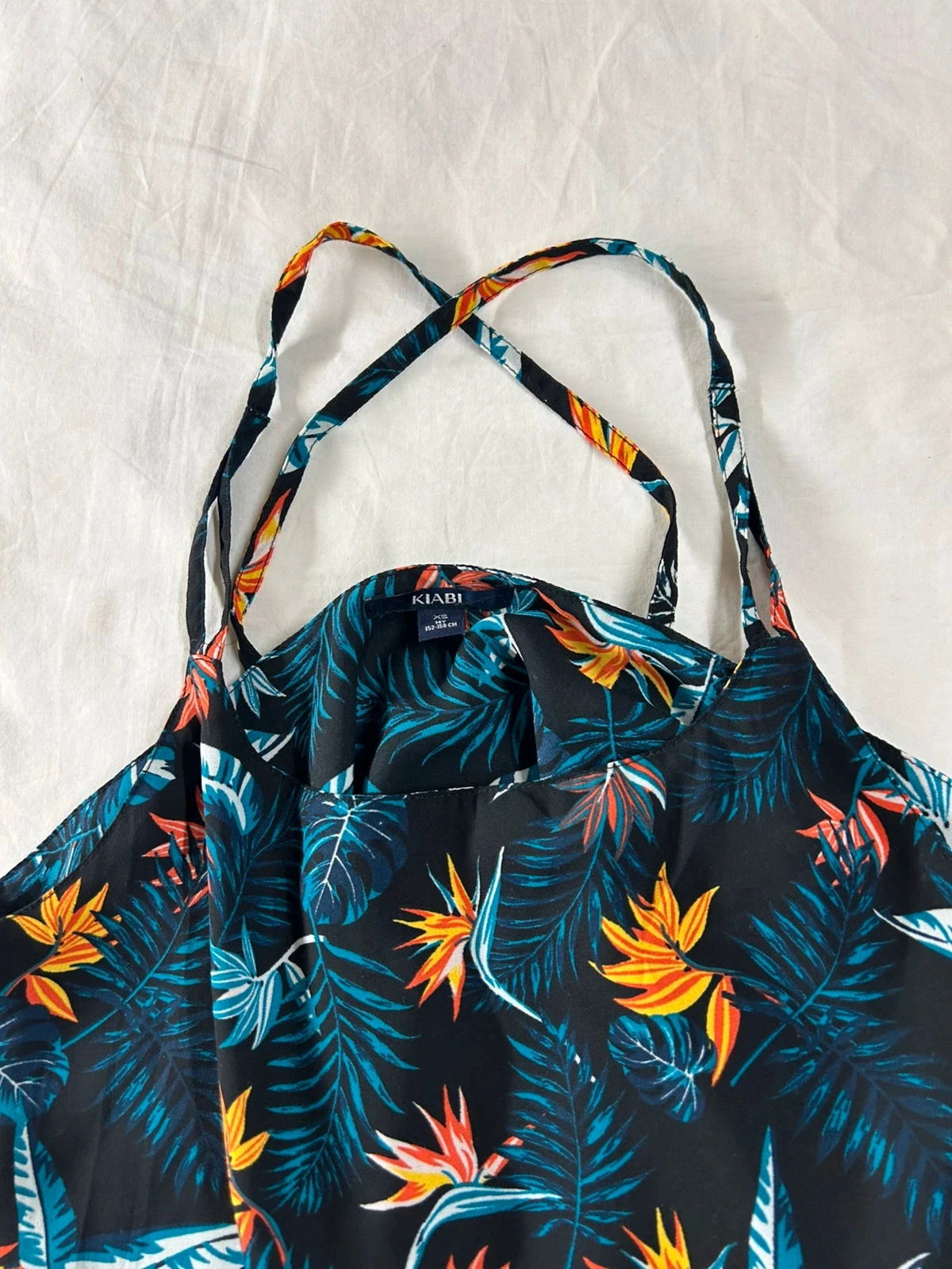 Top sem mangas Kiabi com estampa floral tamanho 14 anos – photo 3